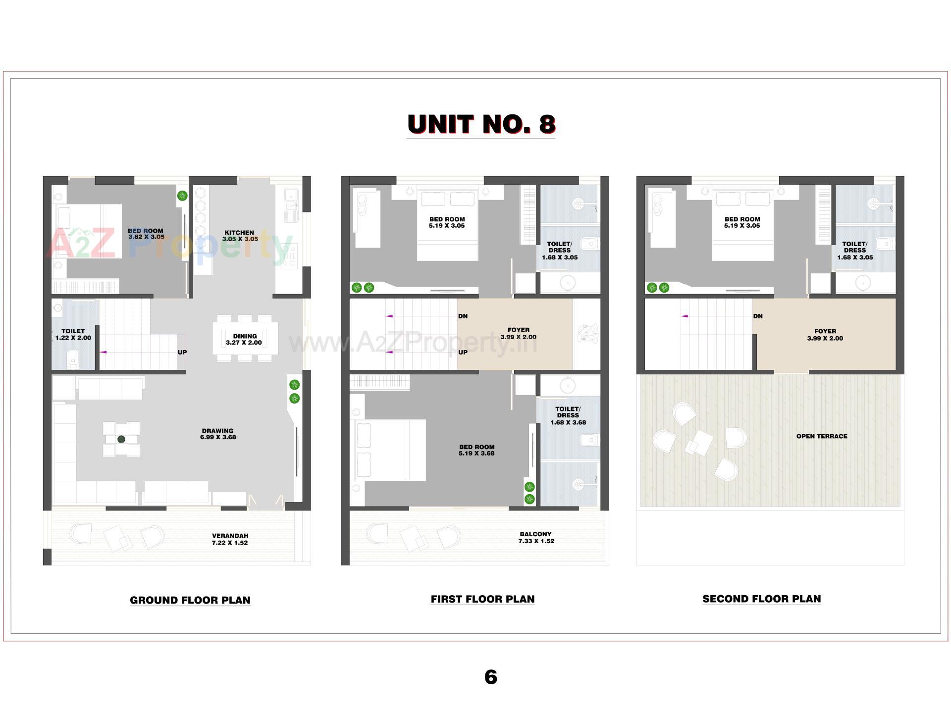 Layout of real estate project Kings Villa located at Vastral, Ahmedabad, Gujarat