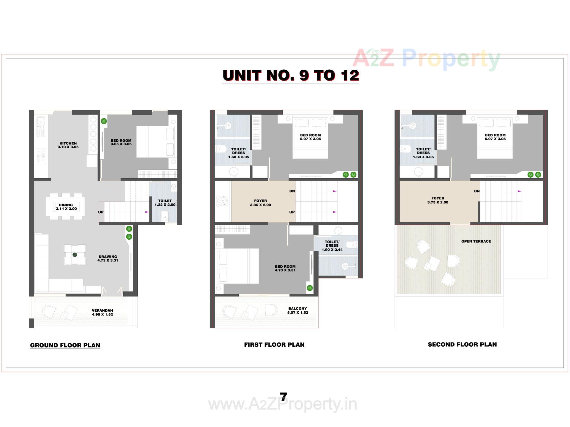 Layout of real estate project Kings Villa located at Vastral, Ahmedabad, Gujarat