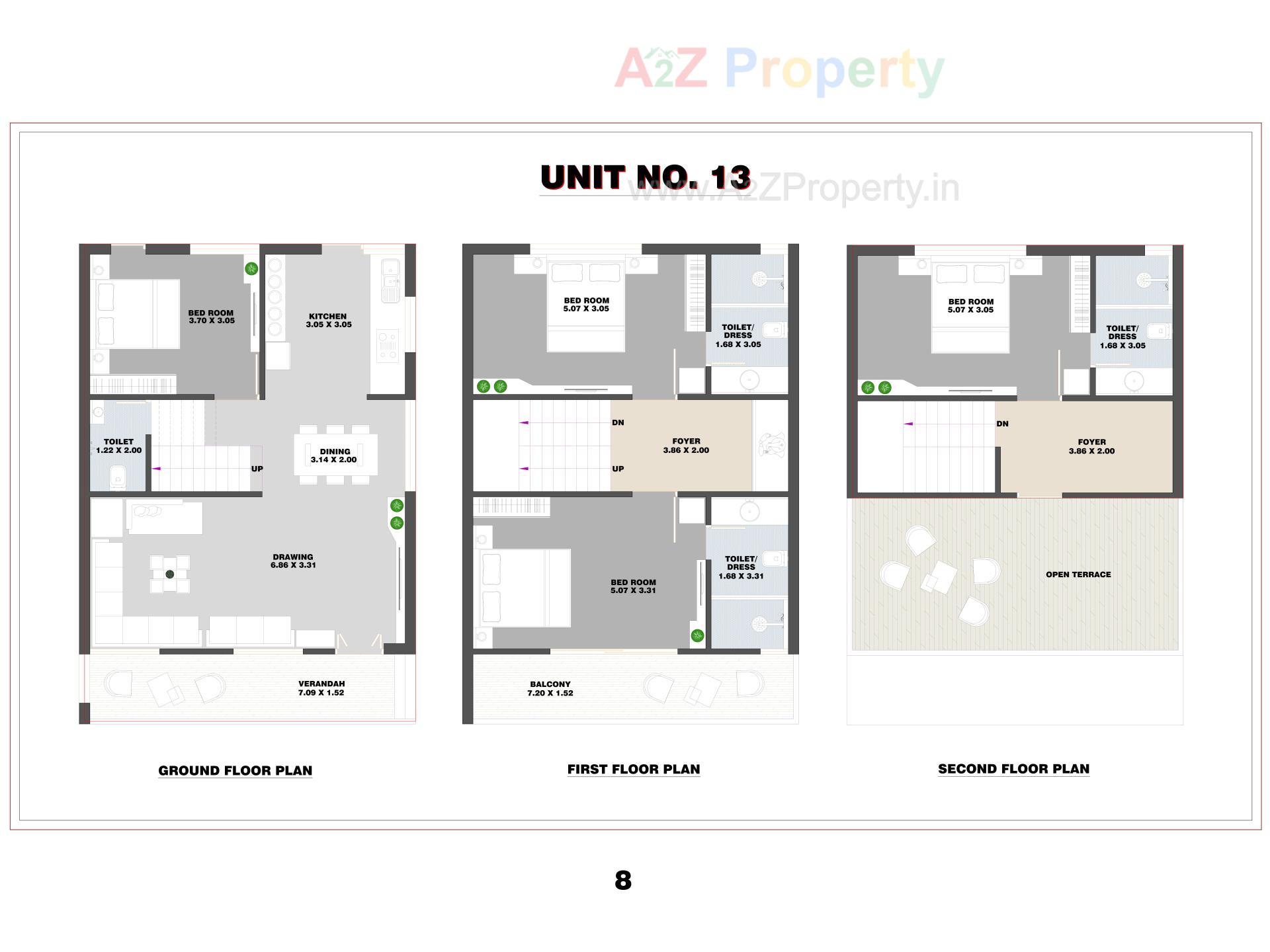Layout of real estate project Kings Villa located at Vastral, Ahmedabad, Gujarat