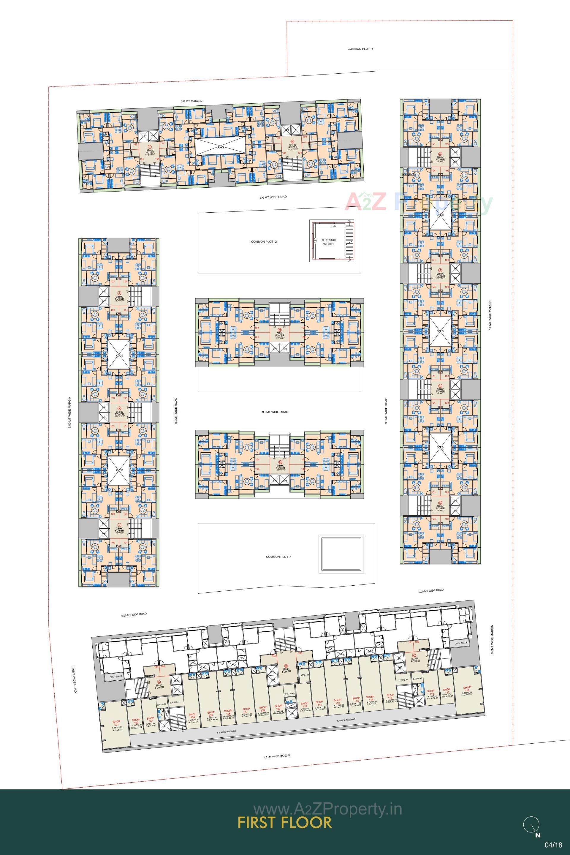 Layout of real estate project Kingston located at Ahmedabad, Ahmedabad, Gujarat