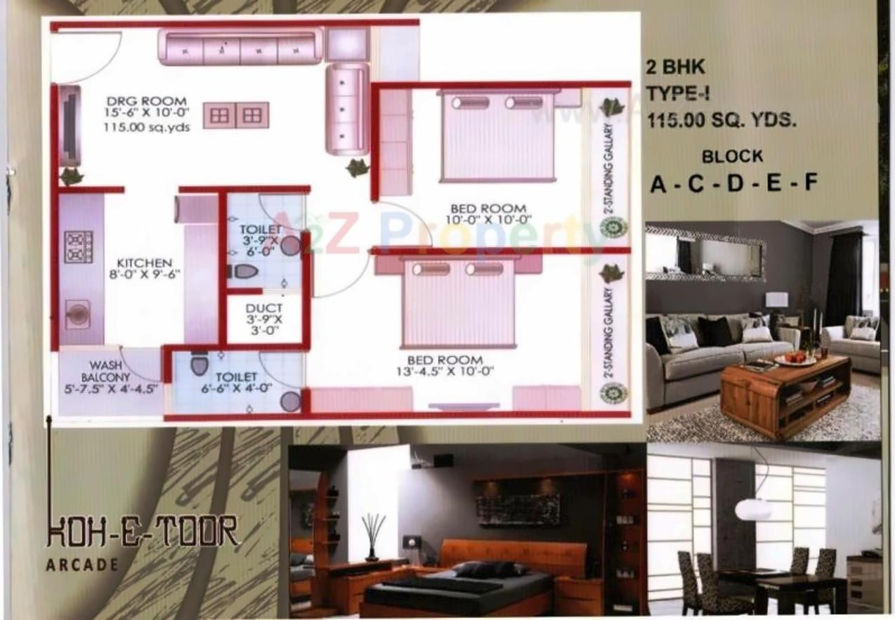 Layout of real estate project Koh E Toor Arcade located at Sarkhej, Ahmedabad, Gujarat
