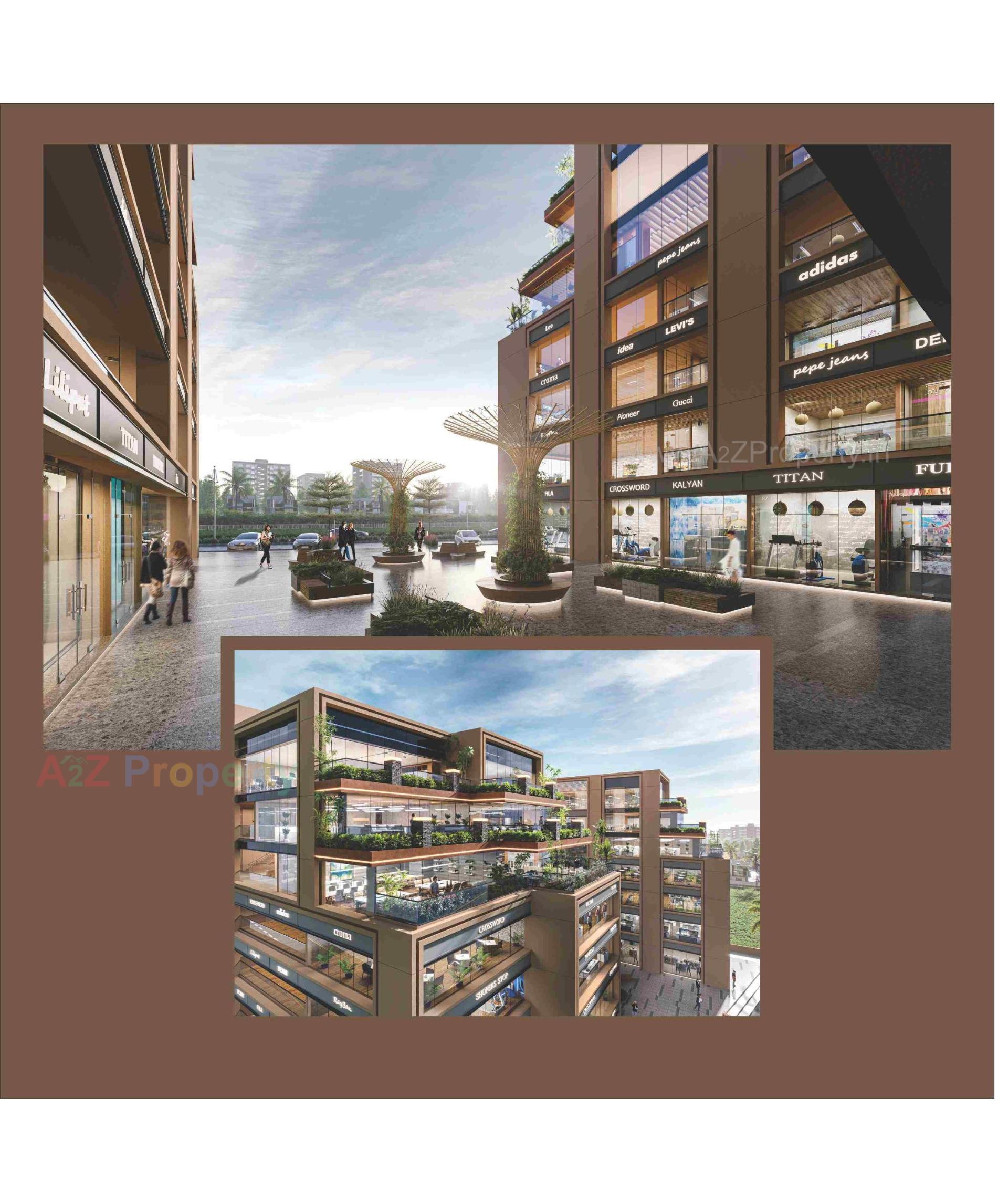 3D Elevation of real estate project Kohinoor Business Hub located at Muthiya, Ahmedabad, Gujarat