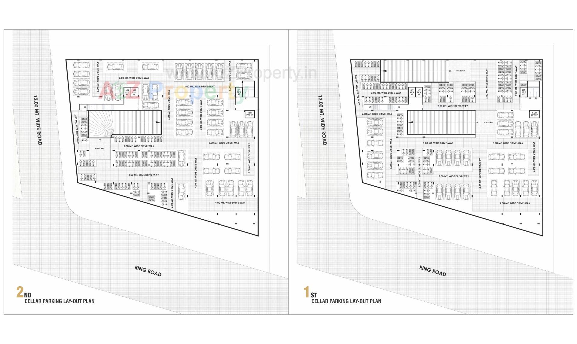 Layout of real estate project Kohinoor Business Hub located at Muthiya, Ahmedabad, Gujarat