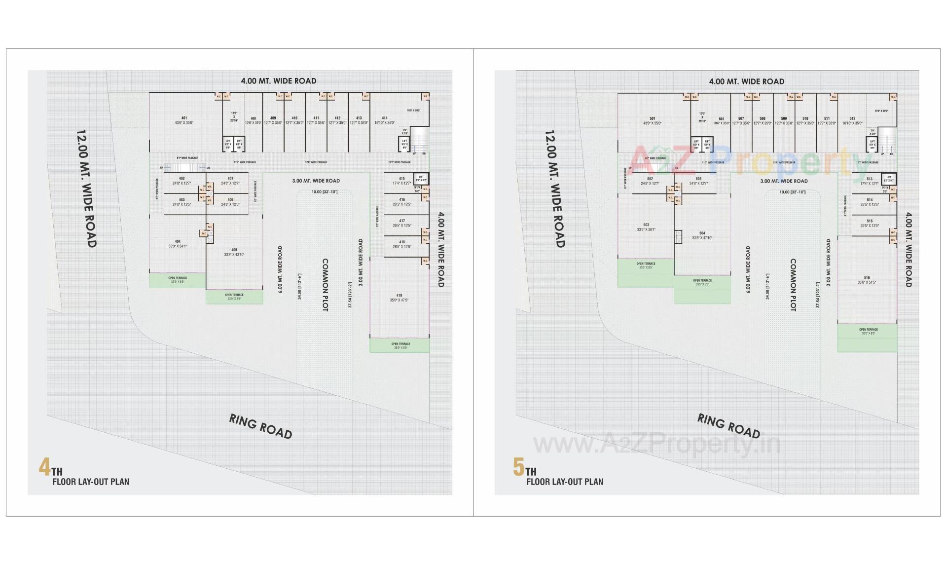 Layout of real estate project Kohinoor Business Hub located at Muthiya, Ahmedabad, Gujarat