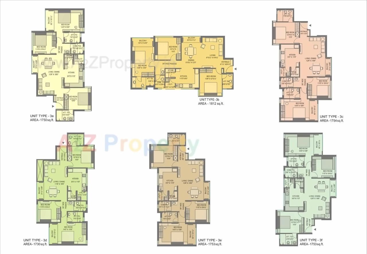 Layout of real estate project Kp Courtyard located at Sanathal, Ahmedabad, Gujarat