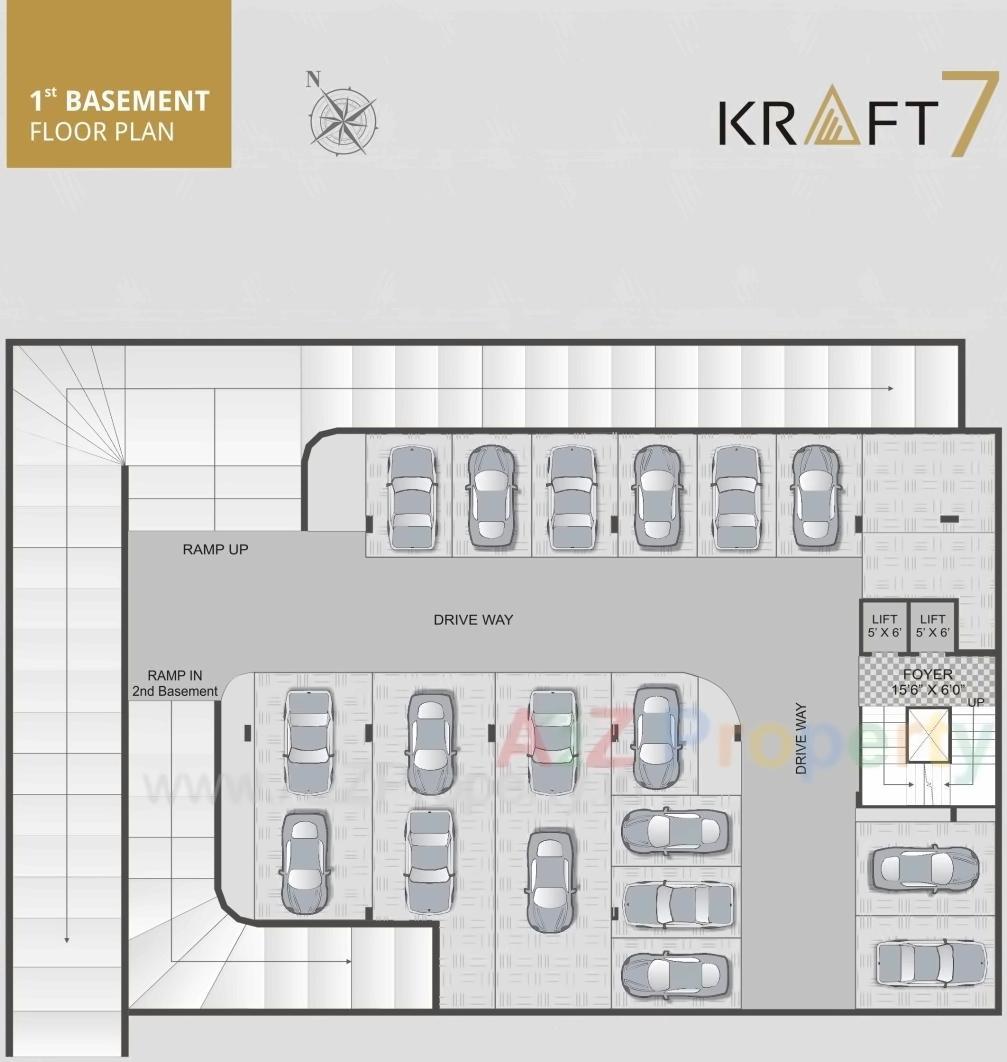 Layout of real estate project Kraft located at Gota, Ahmedabad, Gujarat