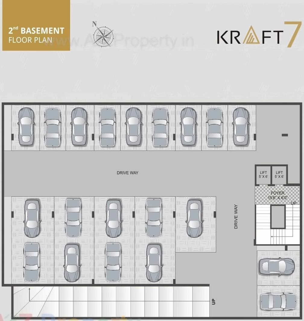 Layout of real estate project Kraft located at Gota, Ahmedabad, Gujarat