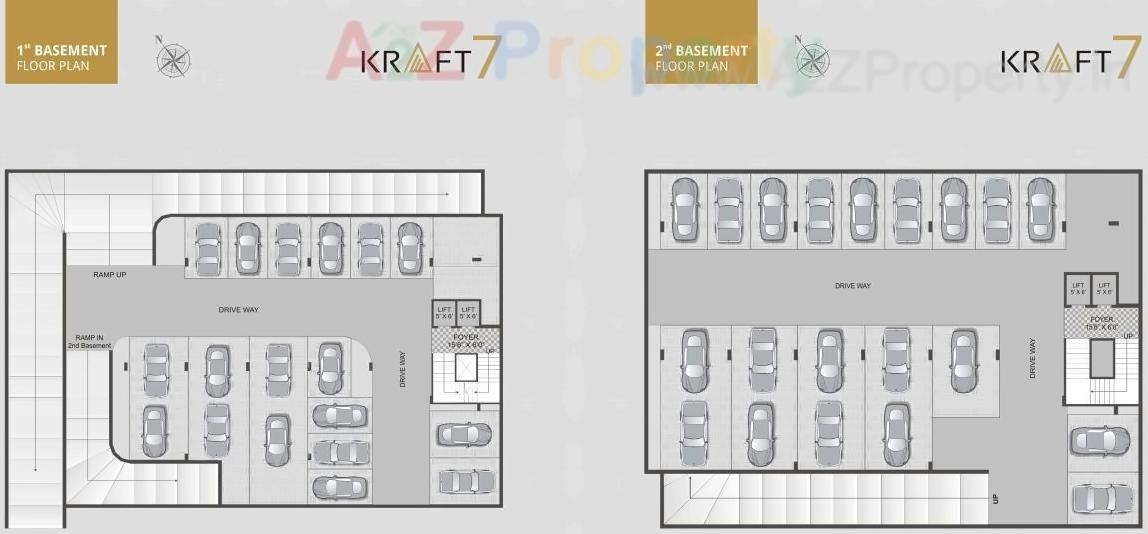 Layout of real estate project Kraft located at Gota, Ahmedabad, Gujarat