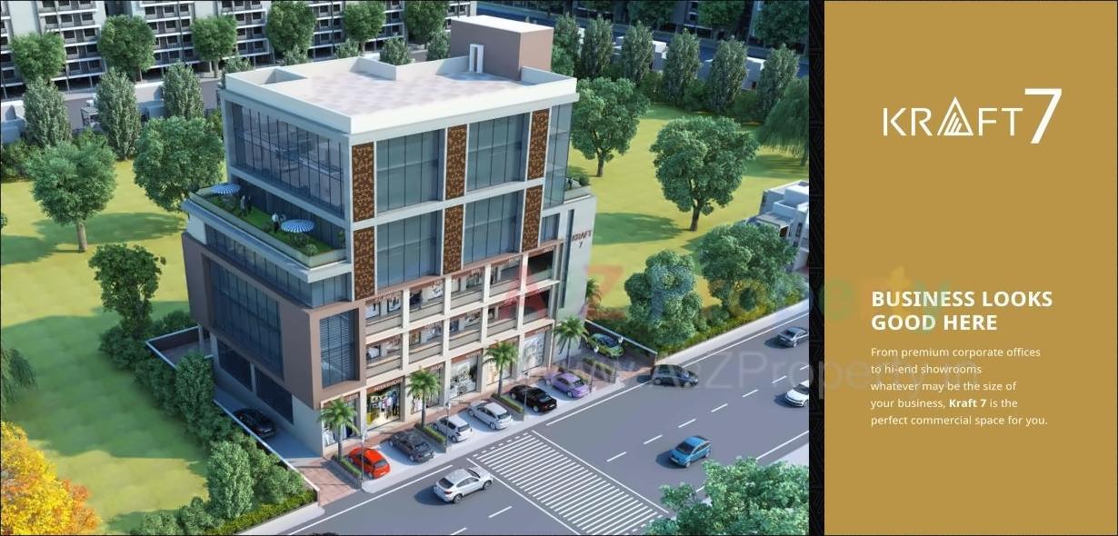 3D Elevation of real estate project Kraft located at Gota, Ahmedabad, Gujarat