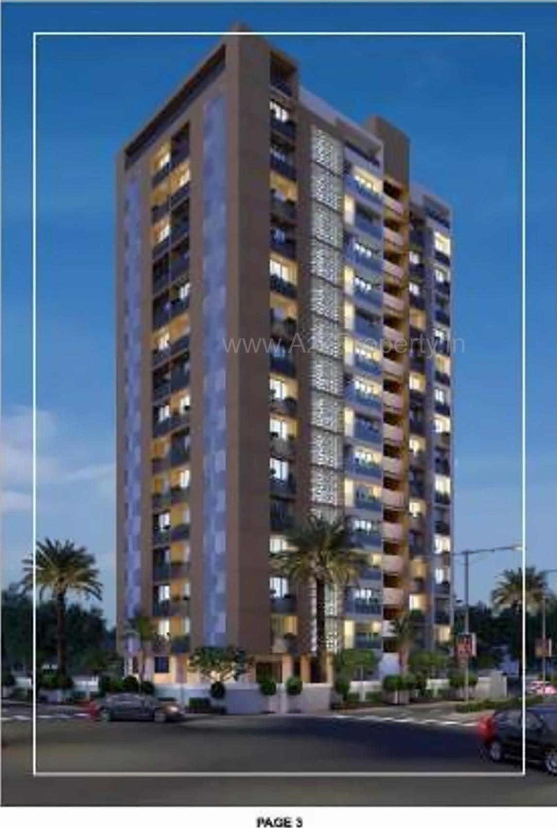 3D Elevation of real estate project Kraft Ananta Apartment located at City, Ahmedabad, Gujarat