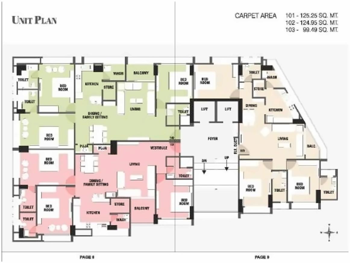 Layout of real estate project Kraft Ananta Apartment located at City, Ahmedabad, Gujarat