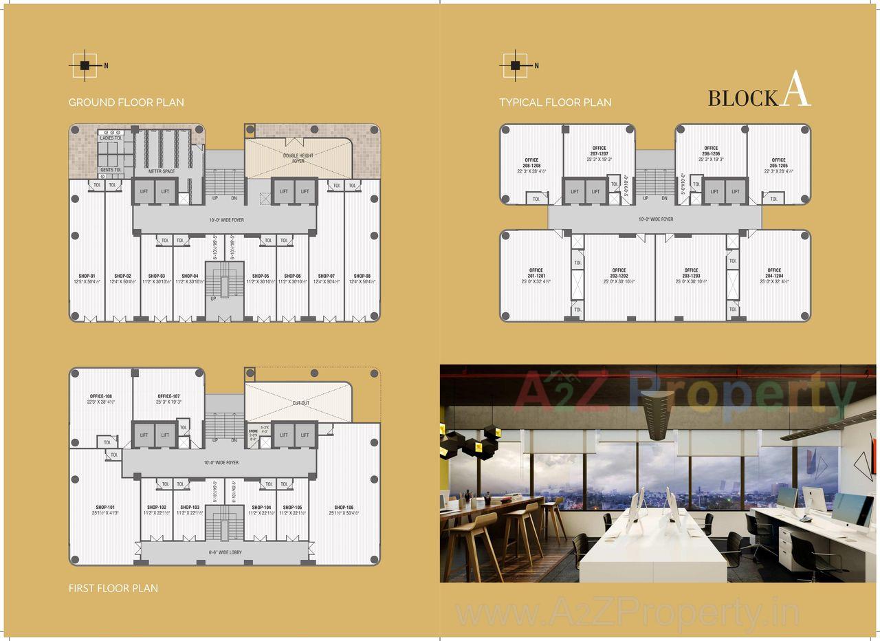 0008 of real estate project Krish Cubical located at Thaltej, Ahmedabad, Gujarat