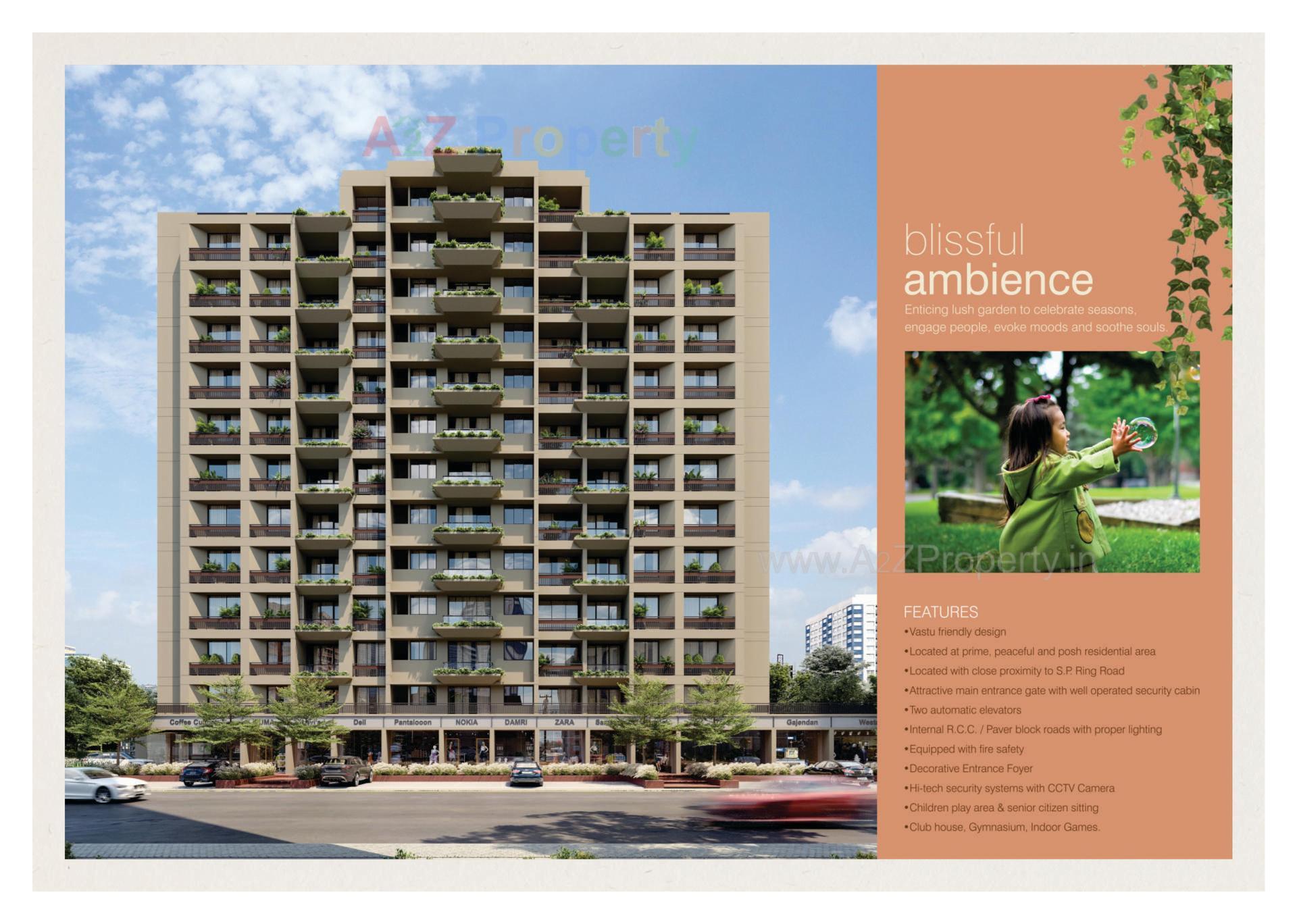 3D Elevation of real estate project Krish Icon located at Bhadaj, Ahmedabad, Gujarat