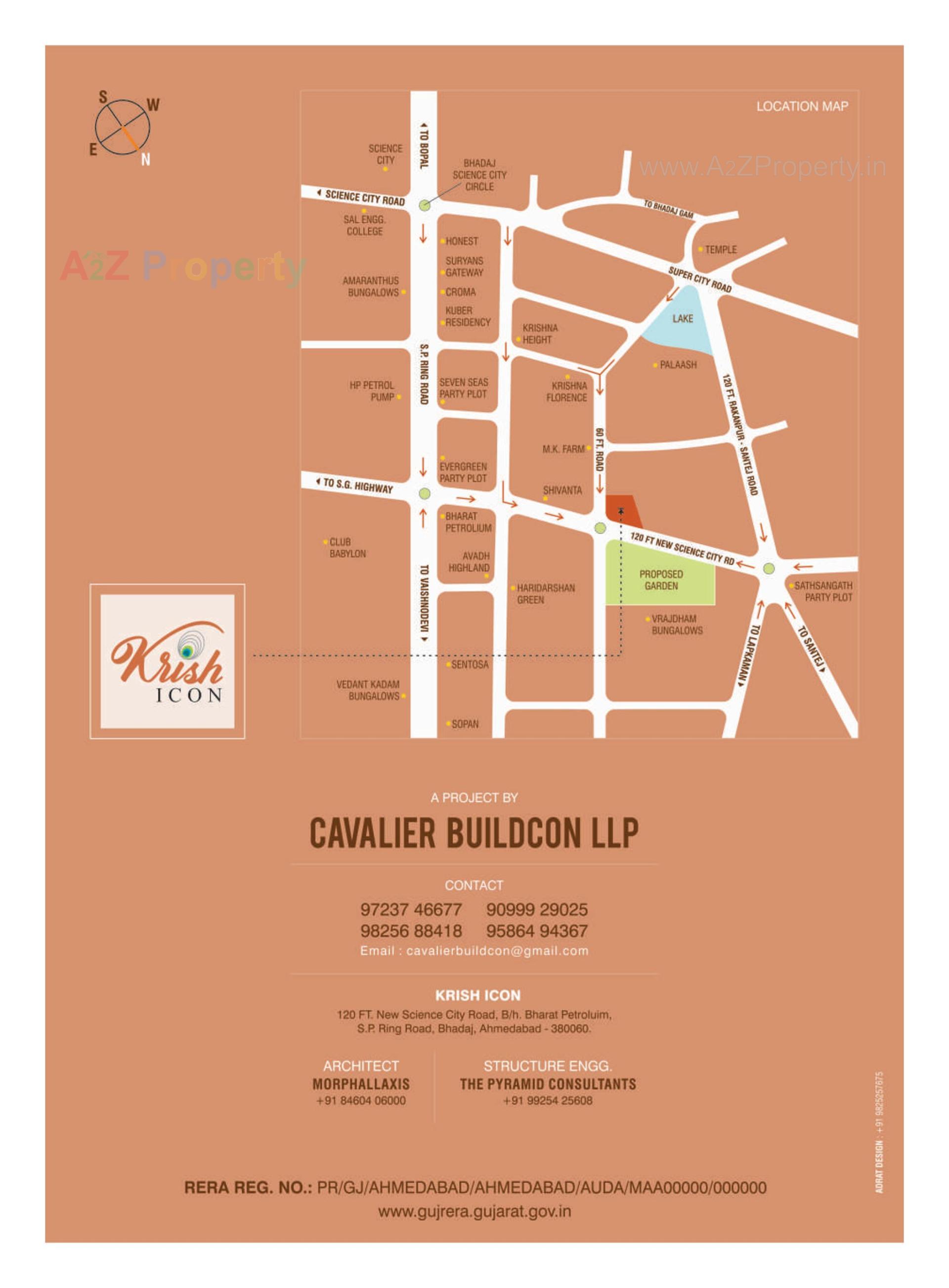  of real estate project Krish Icon located at Bhadaj, Ahmedabad, Gujarat