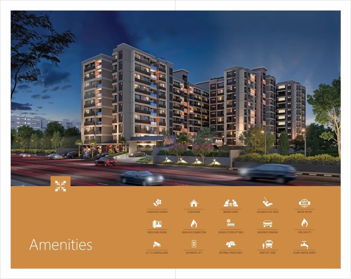 3D Elevation of real estate project Krish Luxuria located at Vastral, Ahmedabad, Gujarat