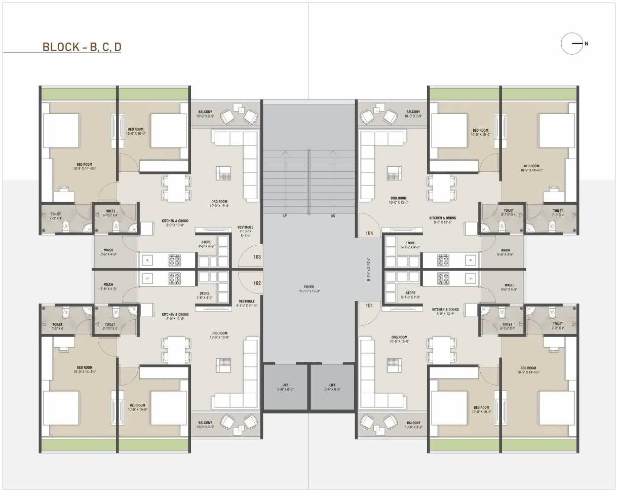 Layout of real estate project Krish Luxuria located at Vastral, Ahmedabad, Gujarat