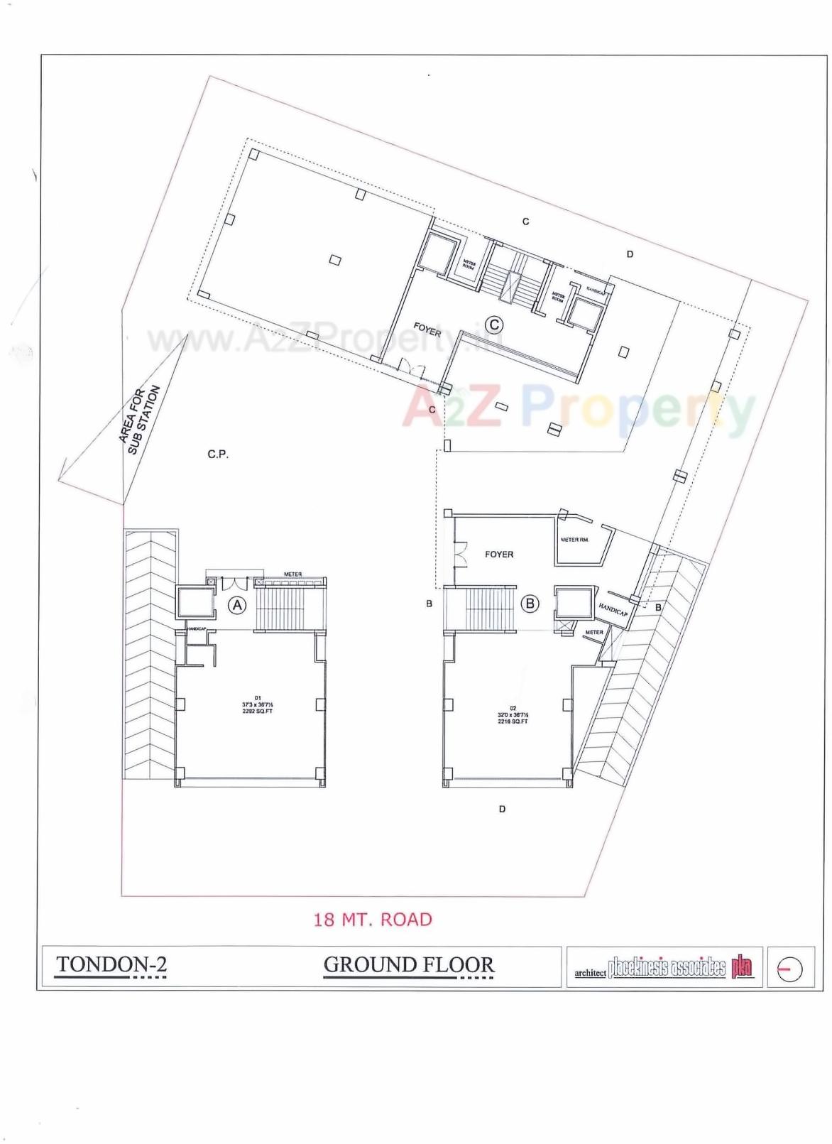 Layout of real estate project Krish Rudrax Projects located at Thaltej, Ahmedabad, Gujarat