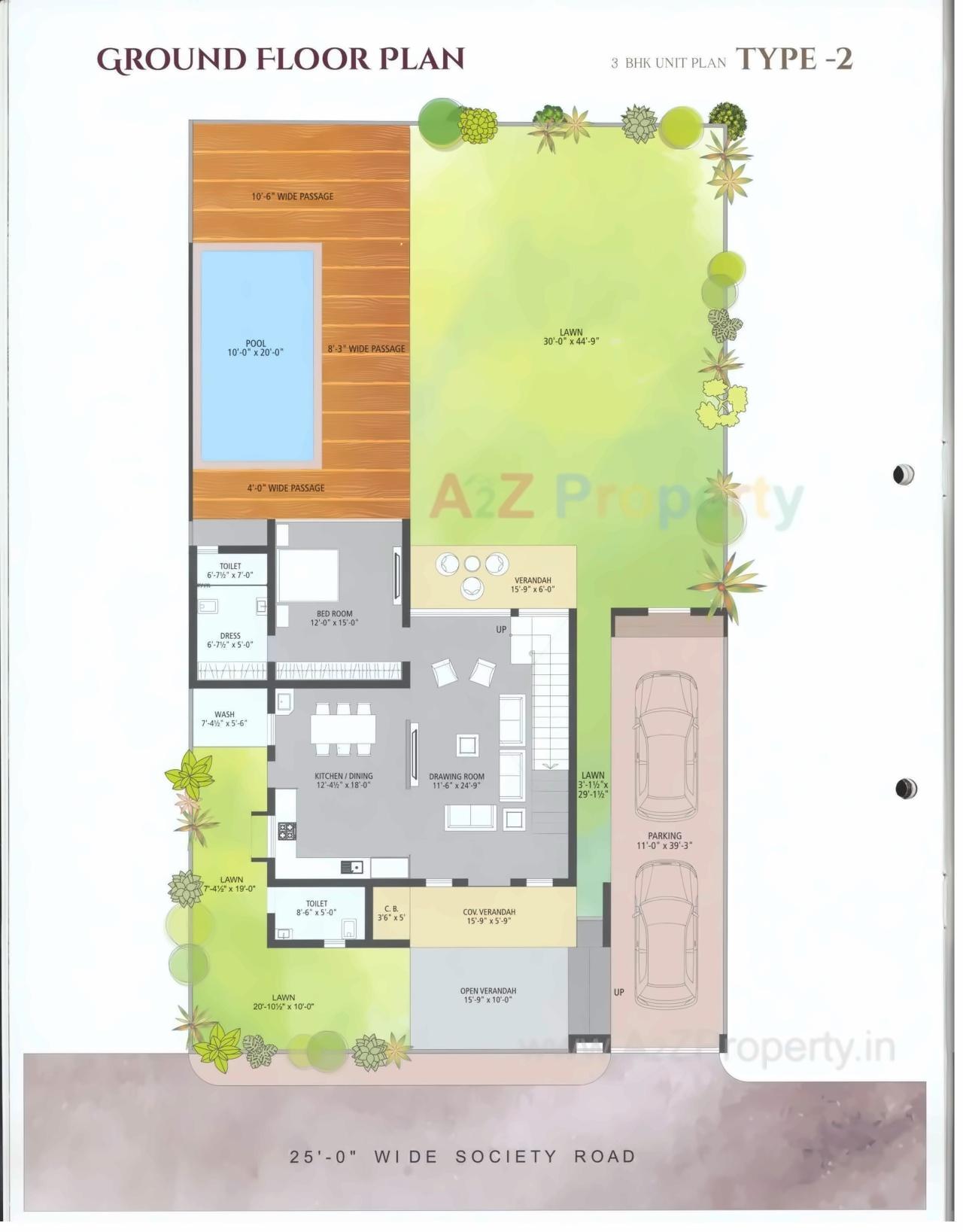 Layout of real estate project Krisha Farms located at Raska, Ahmedabad, Gujarat