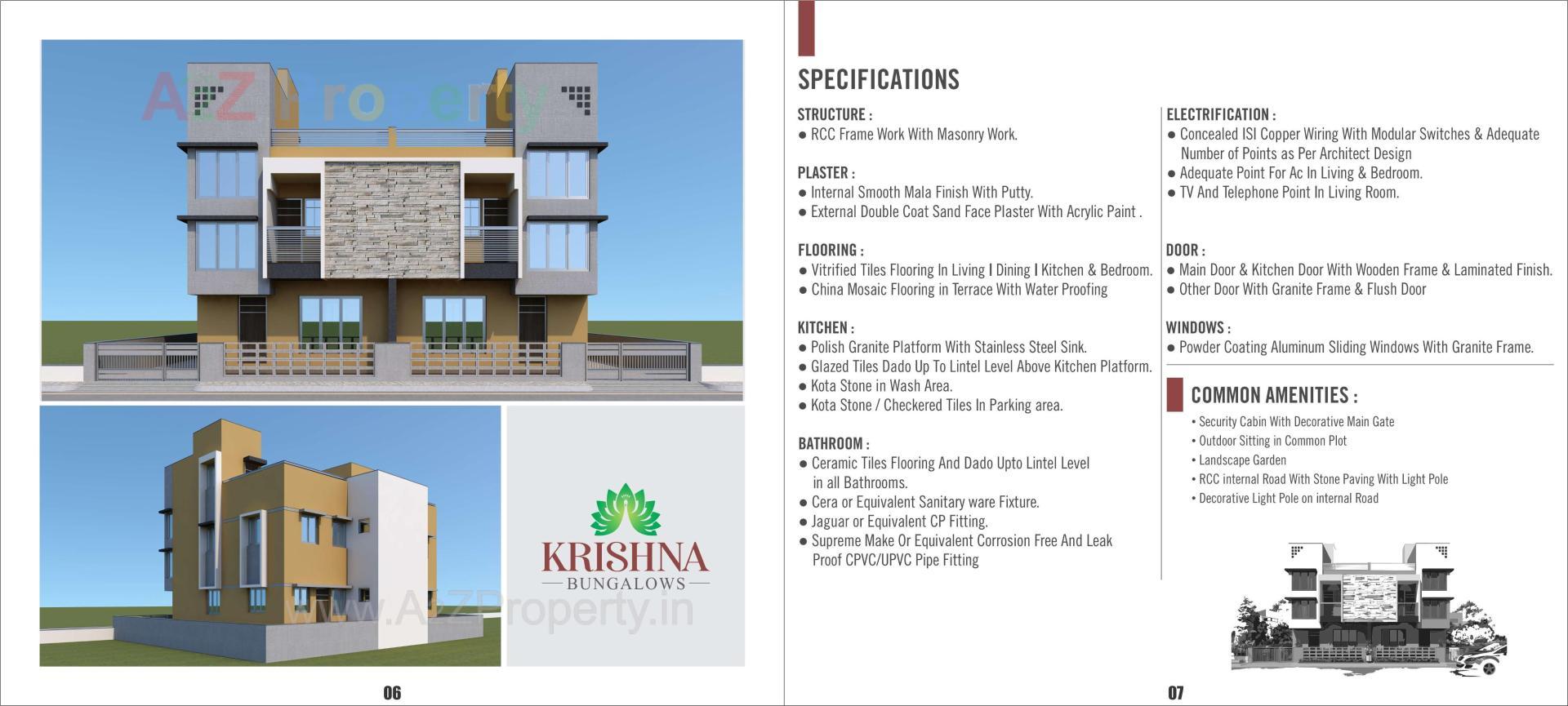  of real estate project Krishna Bunglows located at Bareja, Ahmedabad, Gujarat