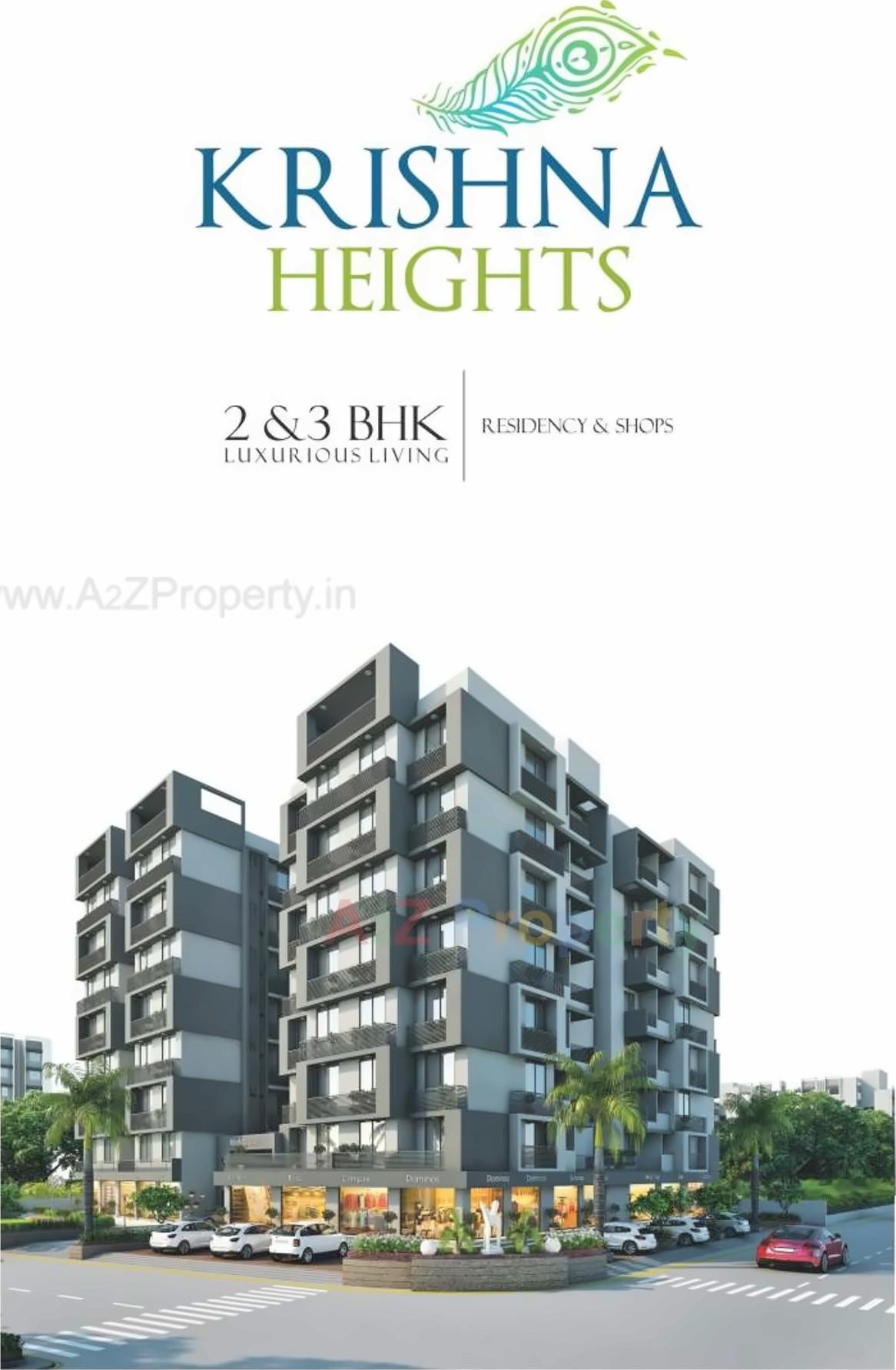 3D Elevation of real estate project Krishna Heights located at Bhadaj, Ahmedabad, Gujarat