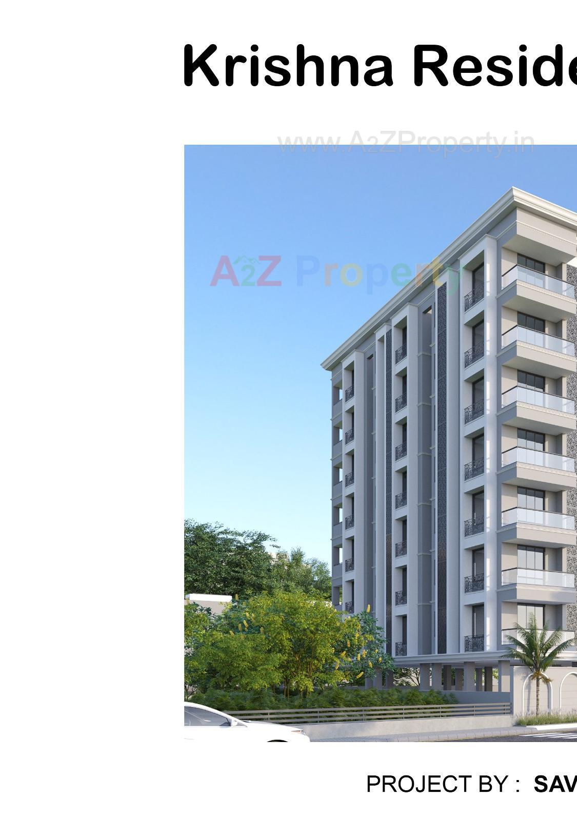 3D Elevation of real estate project Krishna Residency located at Vastral, Ahmedabad, Gujarat