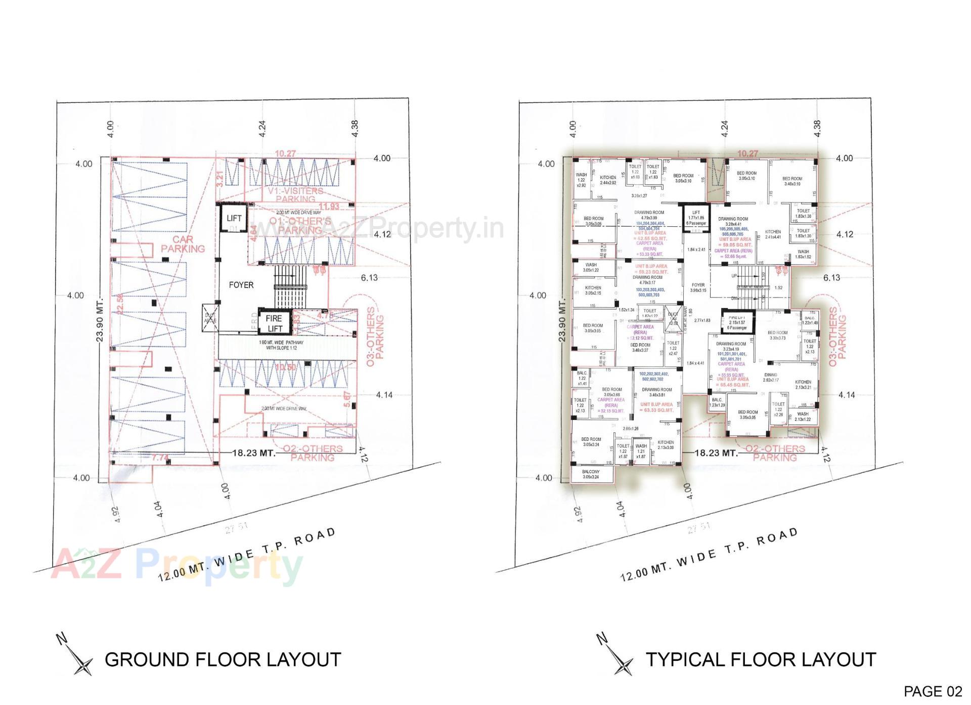 Layout of real estate project Krishna Residency located at Vastral, Ahmedabad, Gujarat