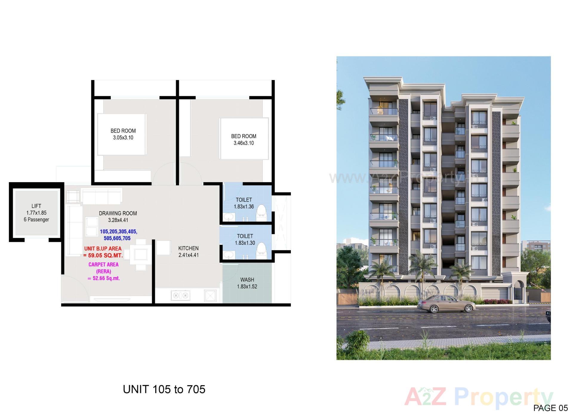 Layout of real estate project Krishna Residency located at Vastral, Ahmedabad, Gujarat
