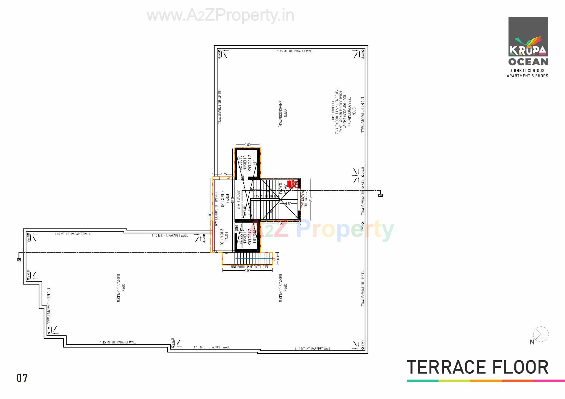 Layout of real estate project Krupa Ocean located at Chhadawad, Ahmedabad, Gujarat