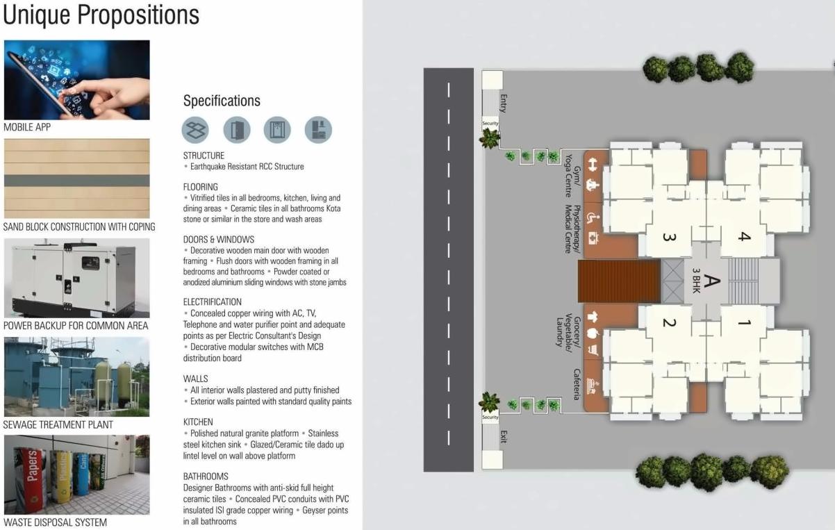 Layout of real estate project Krupal Bachpan located at Shela, Ahmedabad, Gujarat
