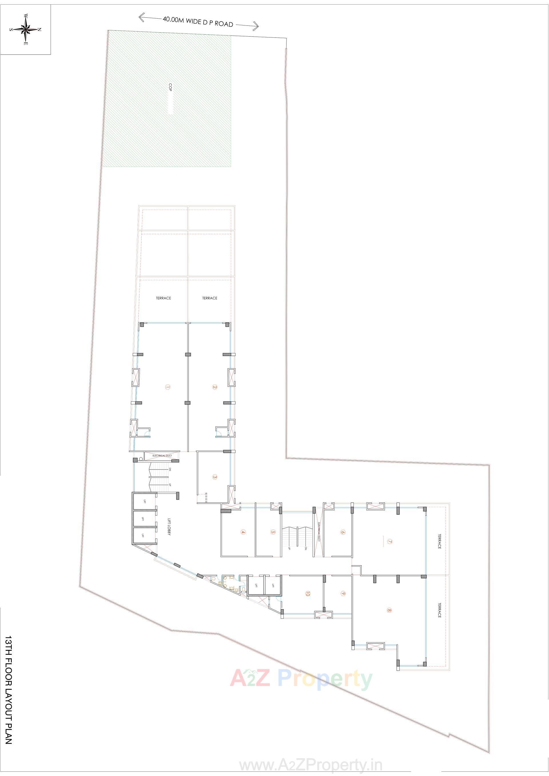 Layout of real estate project Krupal Pathshala located at Jodhpur, Ahmedabad, Gujarat