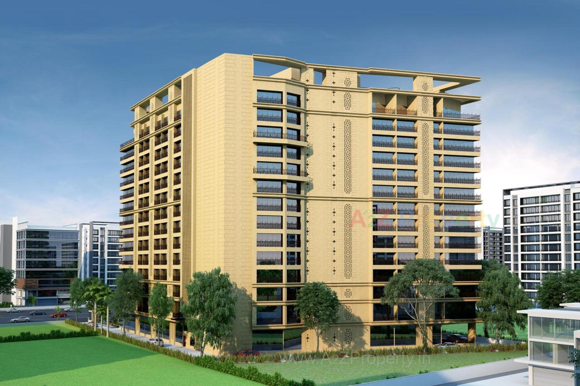 3D Elevation of real estate project Krupal Pathshala located at Jodhpur, Ahmedabad, Gujarat