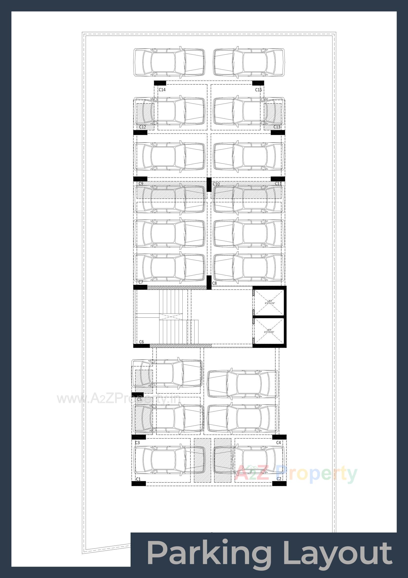 Layout of real estate project Krupashree located at Thaltej, Ahmedabad, Gujarat