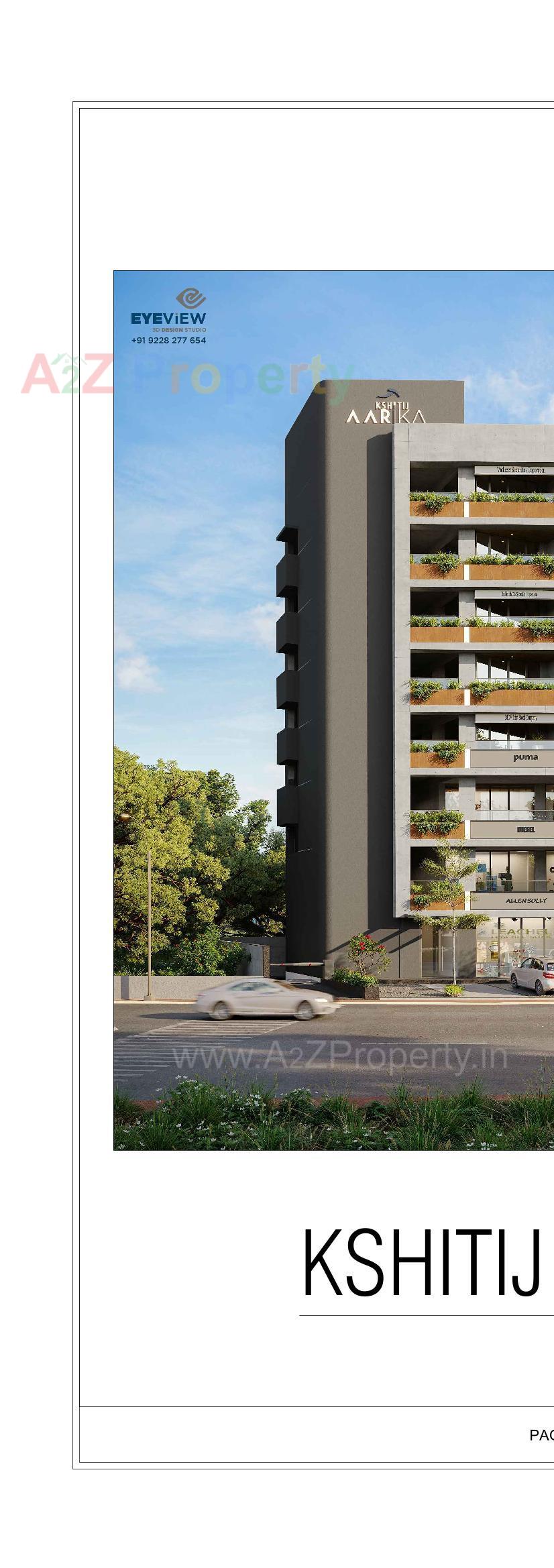 3D Elevation of real estate project Kshitij Aarika located at Shekhpur, Ahmedabad, Gujarat