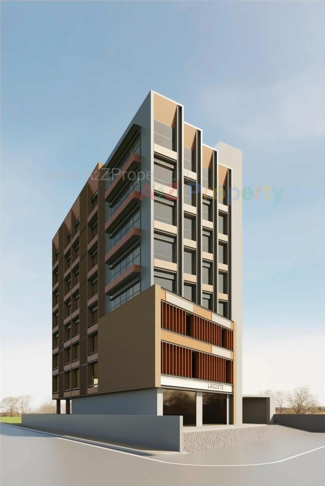 3D Elevation of real estate project Kshitij Aria located at Shekhpur, Ahmedabad, Gujarat