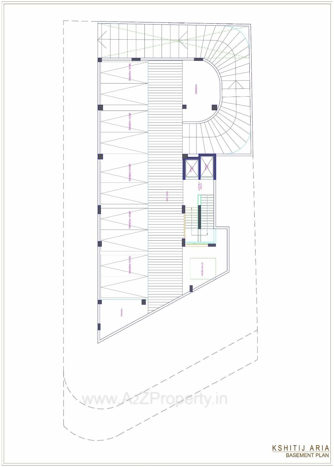 Layout of real estate project Kshitij Aria located at Shekhpur, Ahmedabad, Gujarat