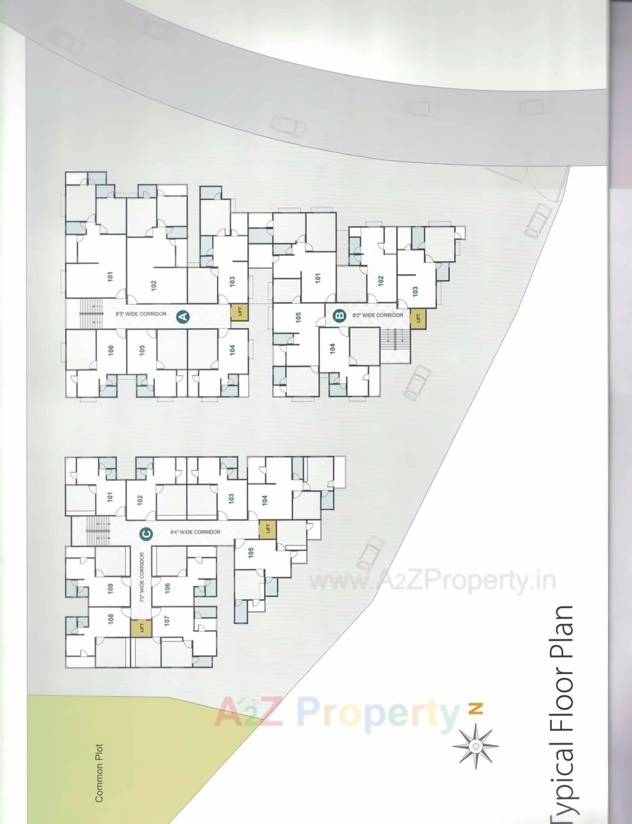 Layout of real estate project Kudrat Hill located at Saijpur, Ahmedabad, Gujarat