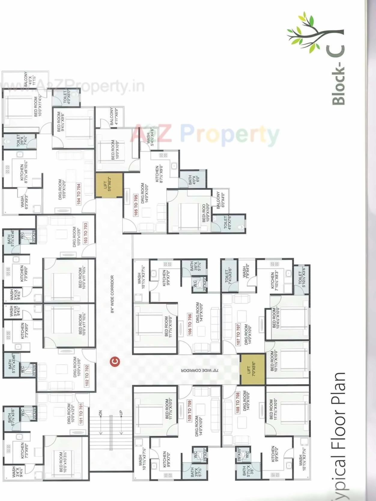 Layout of real estate project Kudrat Hill located at Saijpur, Ahmedabad, Gujarat
