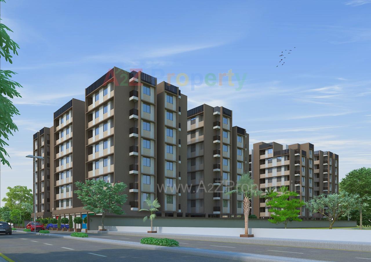 3D Elevation of real estate project Kushal Awaas located at Vatva, Ahmedabad, Gujarat