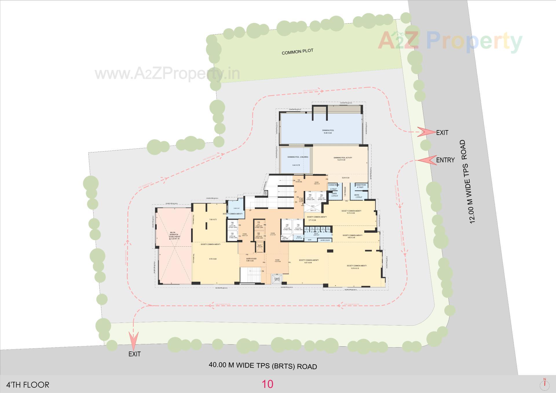 Layout of real estate project La Marque located at Bodakdev, Ahmedabad, Gujarat