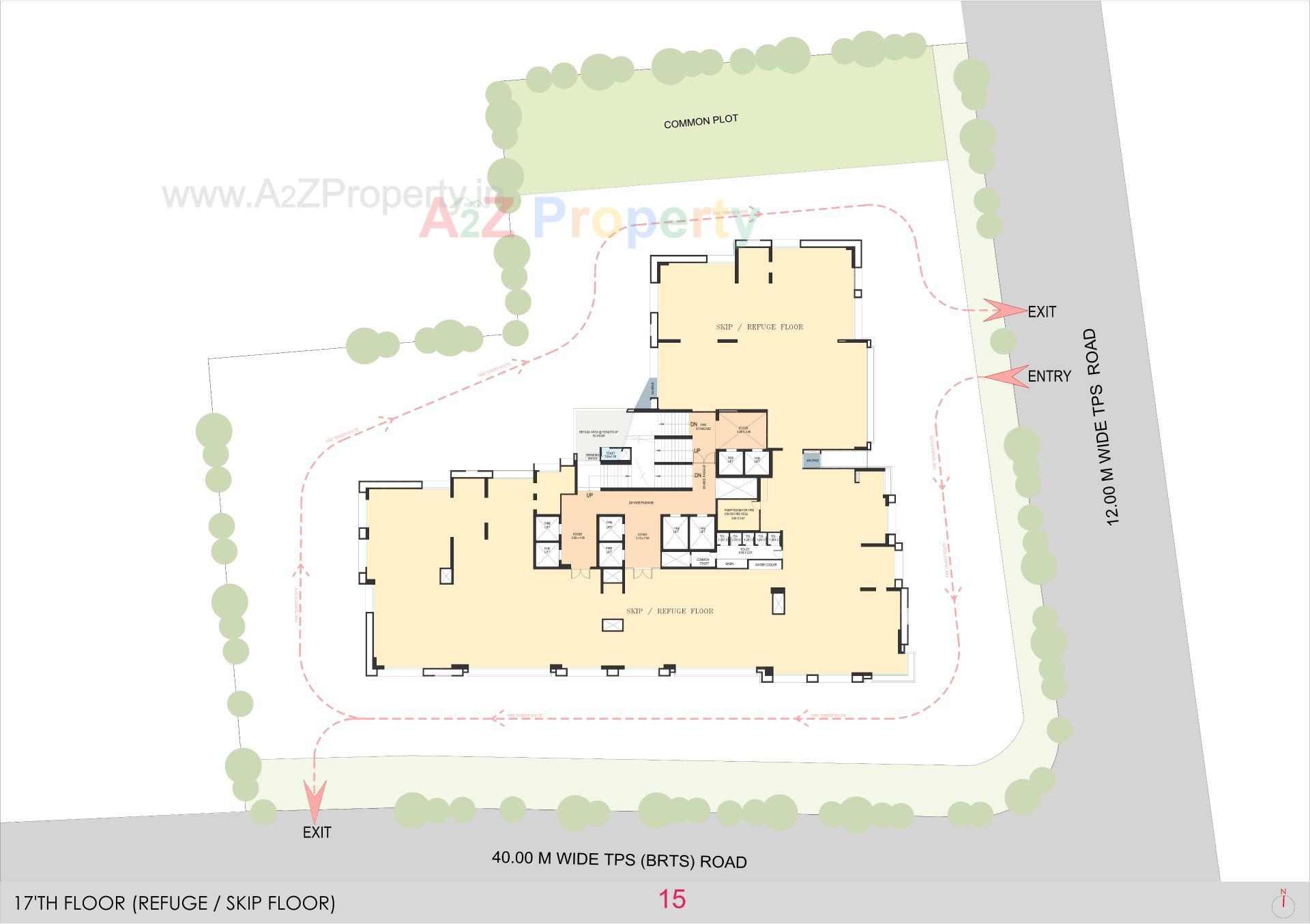 Layout of real estate project La Marque located at Bodakdev, Ahmedabad, Gujarat