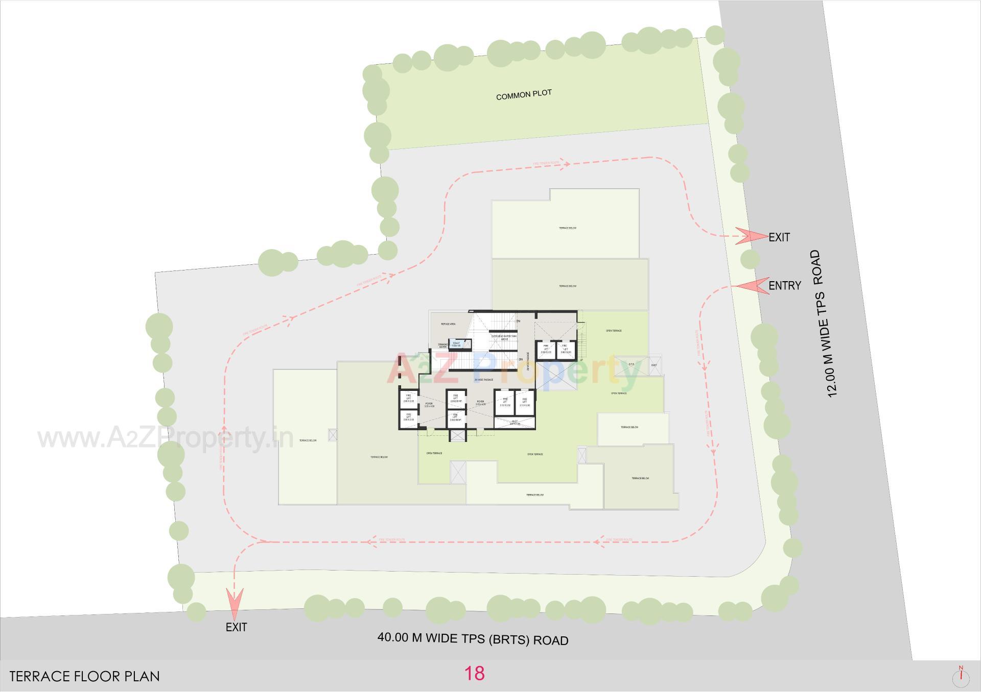 Layout of real estate project La Marque located at Bodakdev, Ahmedabad, Gujarat