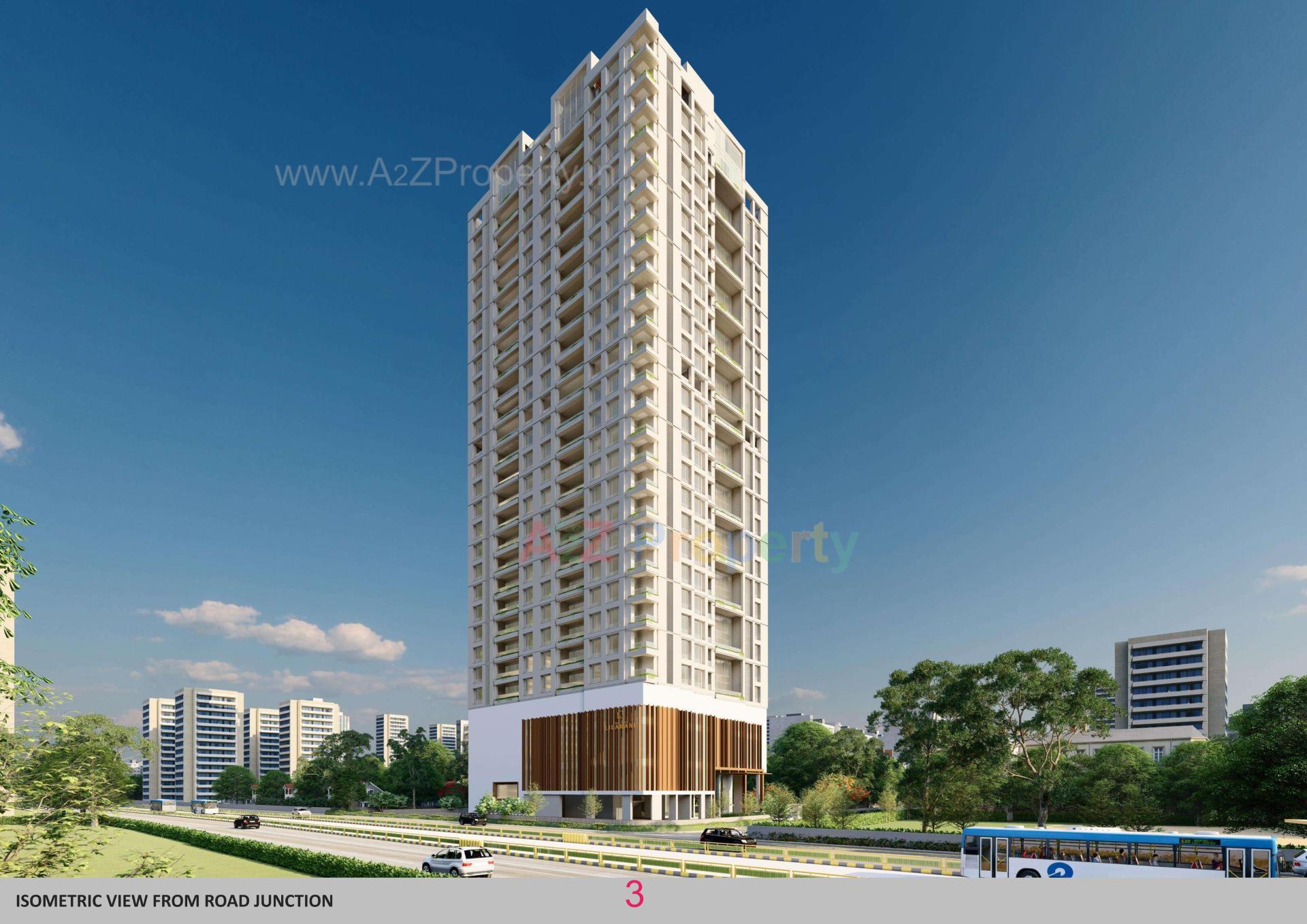 3D Elevation of real estate project La Marque located at Bodakdev, Ahmedabad, Gujarat