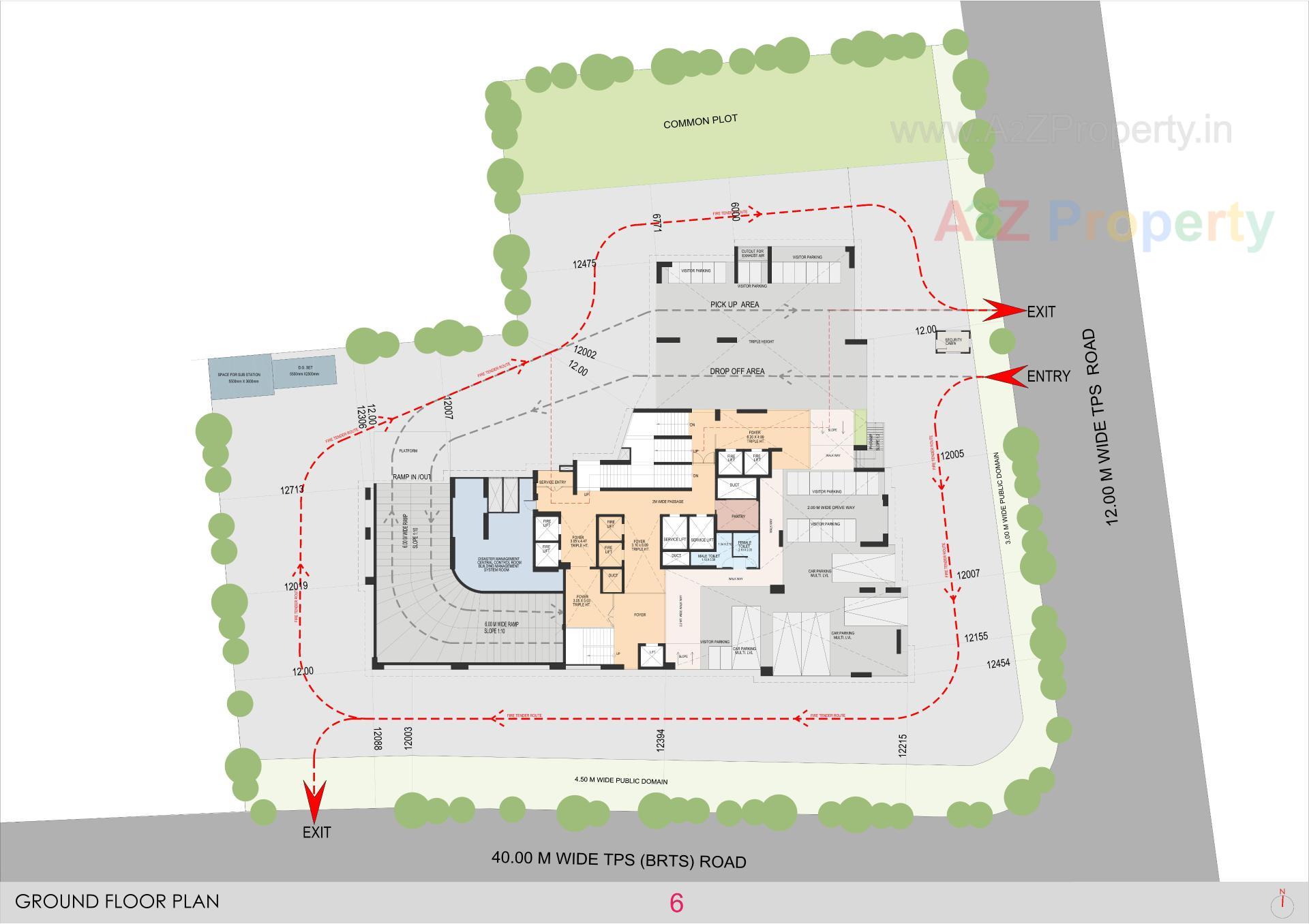 Layout of real estate project La Marque located at Bodakdev, Ahmedabad, Gujarat