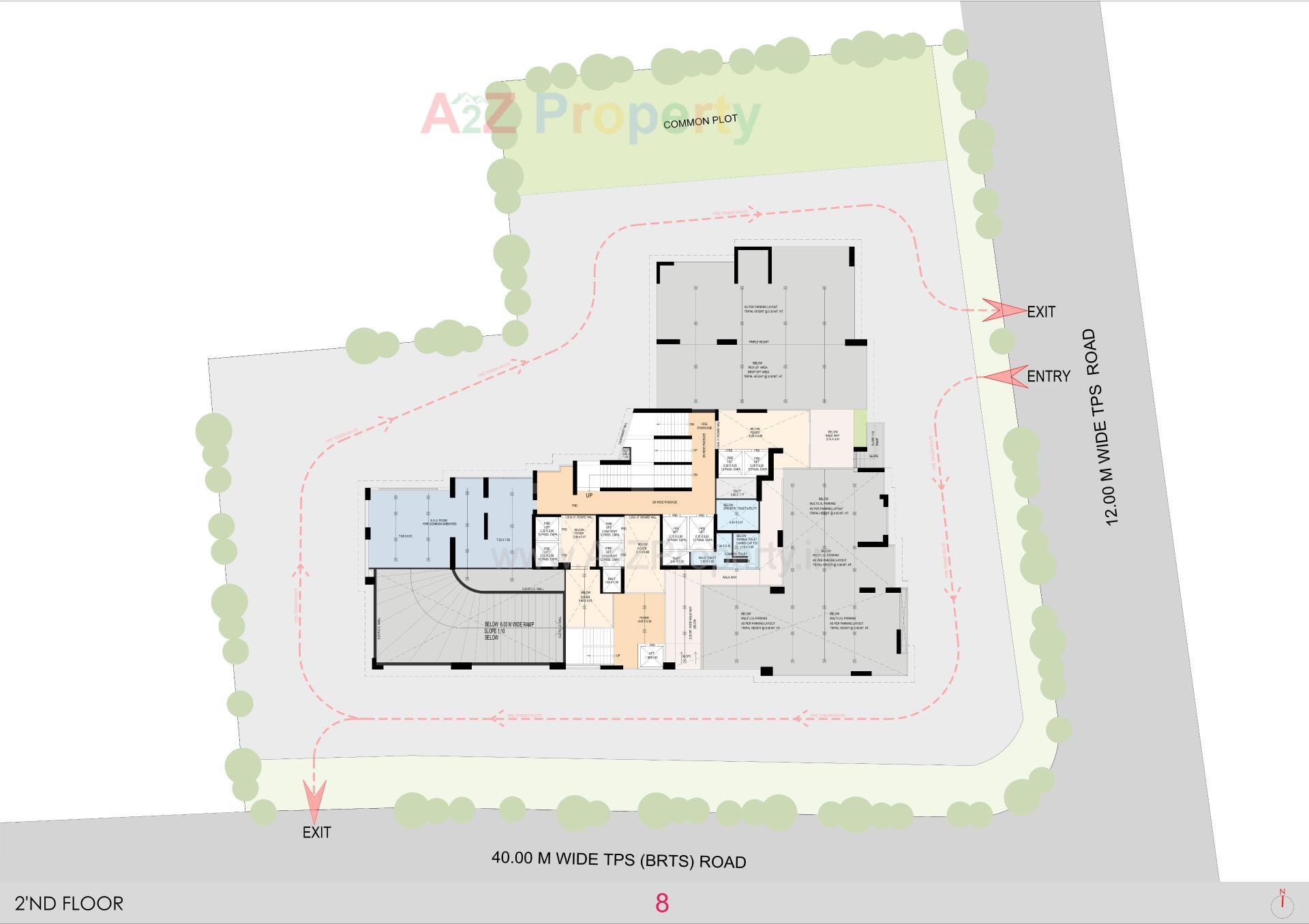 Layout of real estate project La Marque located at Bodakdev, Ahmedabad, Gujarat