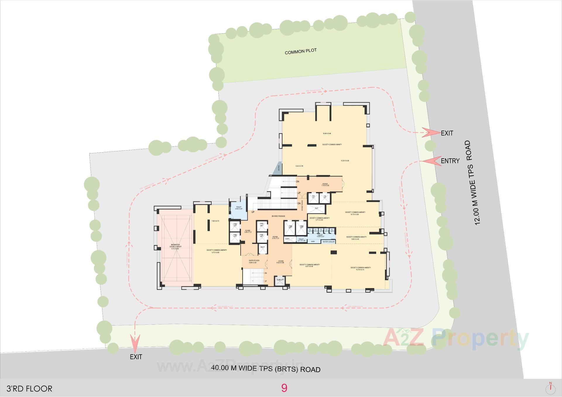 Layout of real estate project La Marque located at Bodakdev, Ahmedabad, Gujarat