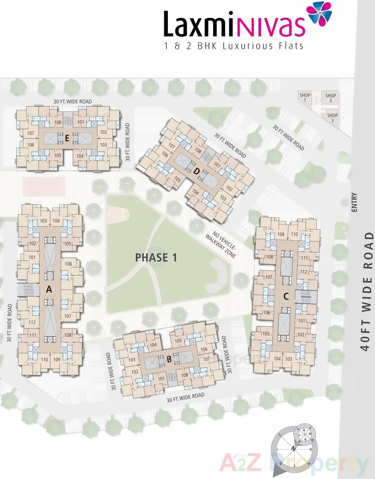 Layout of real estate project Laxmi Nivas located at Vatva, Ahmedabad, Gujarat