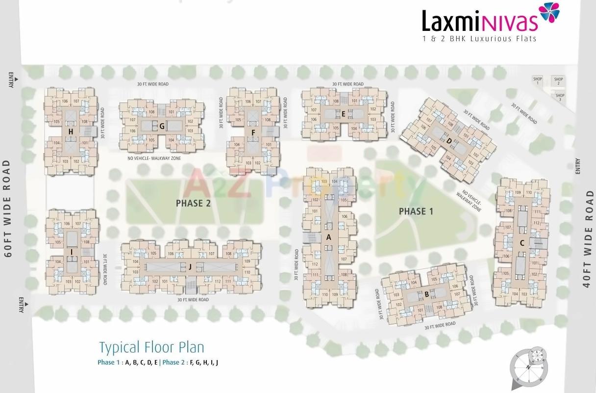 Layout of real estate project Laxmi Nivas located at Vatva, Ahmedabad, Gujarat