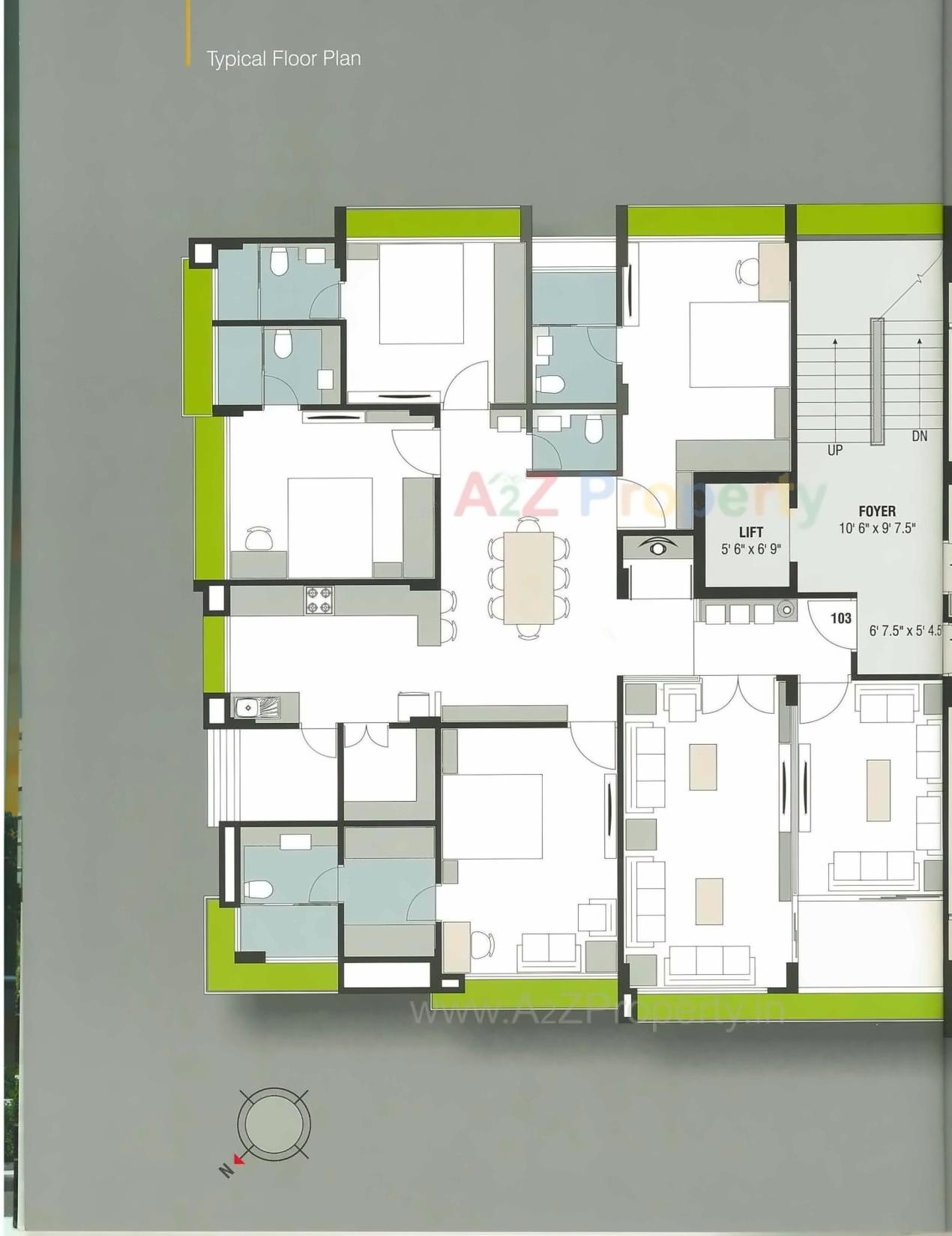 Layout of real estate project Laxmi Villa located at Kocharab-paldi, Ahmedabad, Gujarat