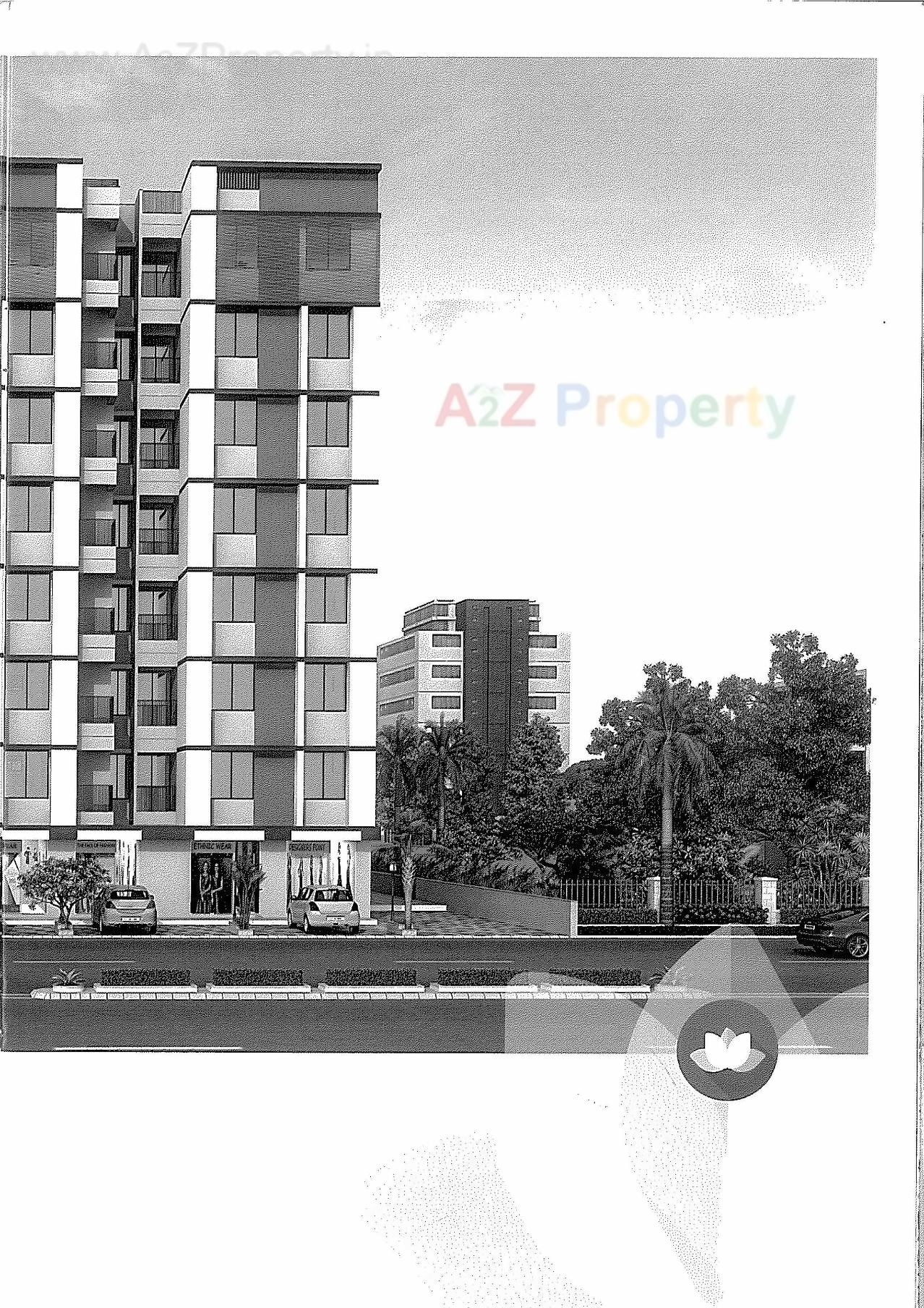 3D Elevation of real estate project Laxmikunj Residency located at Sanand, Ahmedabad, Gujarat