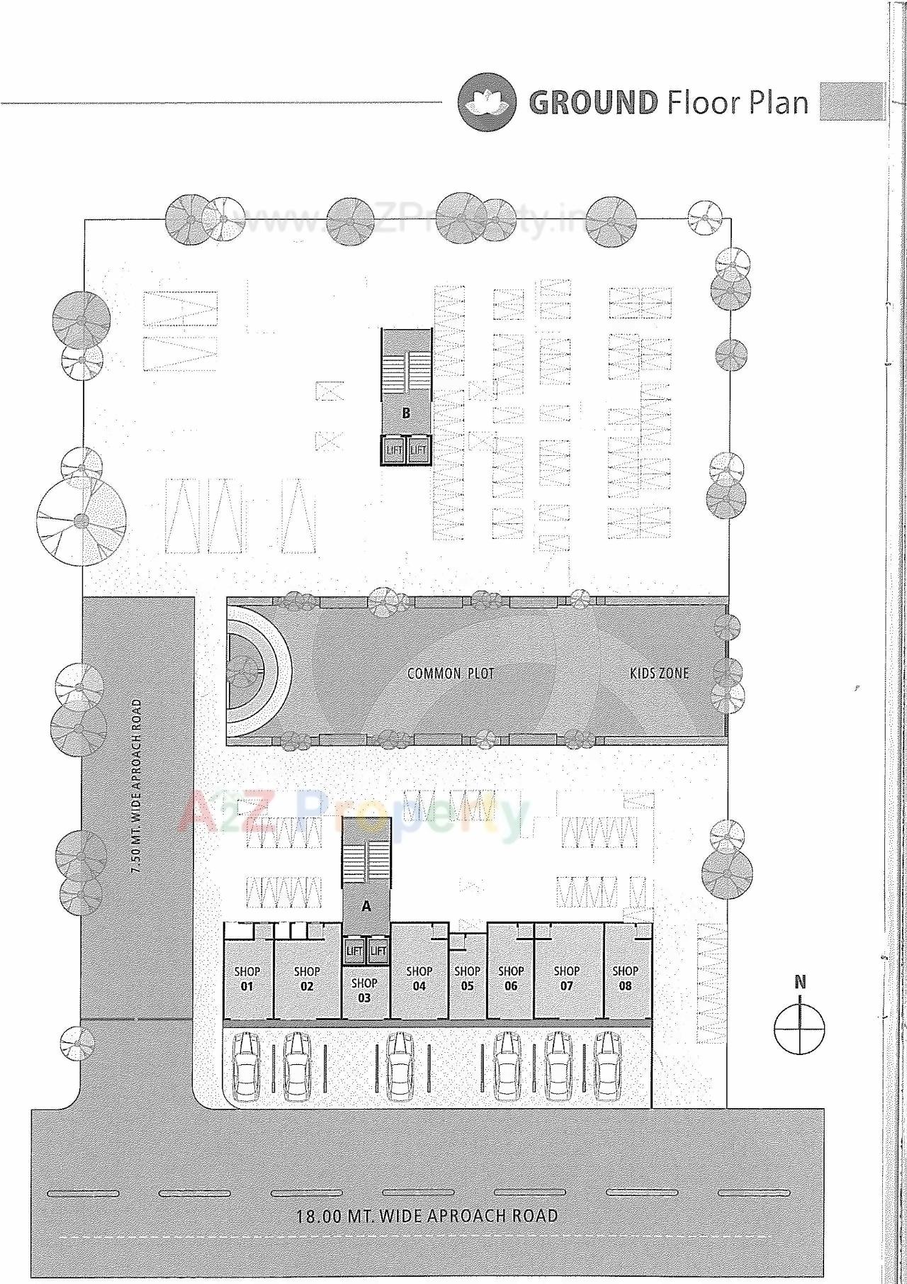 Layout of real estate project Laxmikunj Residency located at Sanand, Ahmedabad, Gujarat